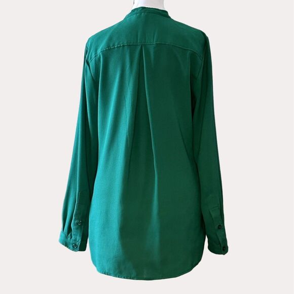 Isaac Mizrahi IMNYC Crepe Chiffon Button Front Blouse Top S - Picture 3 of 6